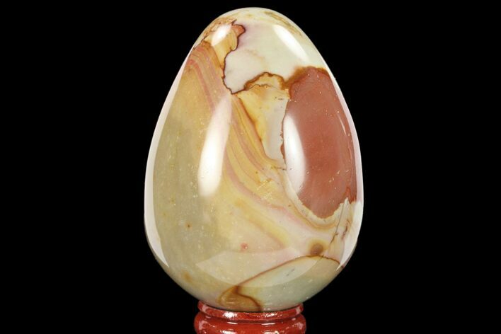 Polished Polychrome Jasper Egg - Madagascar #134583